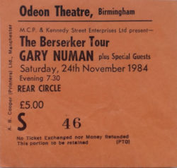 Birmingham Odeon Ticket